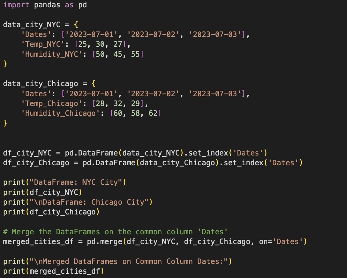 Python Pandas Merge DataFrames on Common Column Example